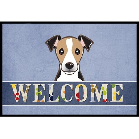 Carolines Treasures Carolines Treasures BB1447JMAT Jack Russell Terrier Welcome Indoor & Outdoor Mat; 24 x 36 in. BB1447JMAT